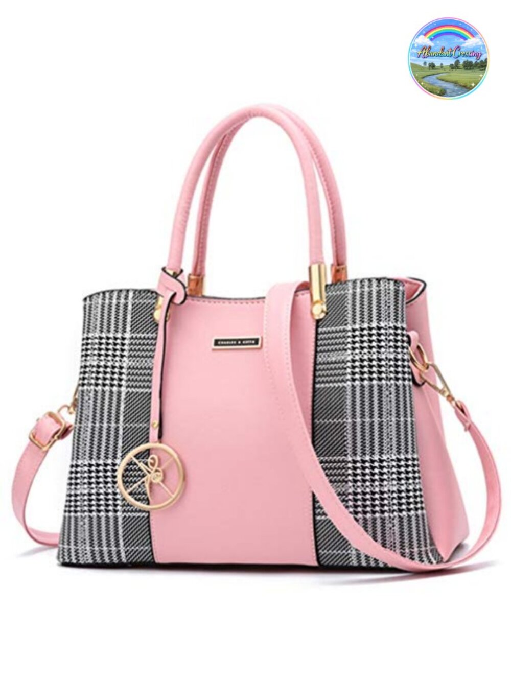 PU Leather Satchel Tote Crossbody Shoulder Bag Messenger Purse